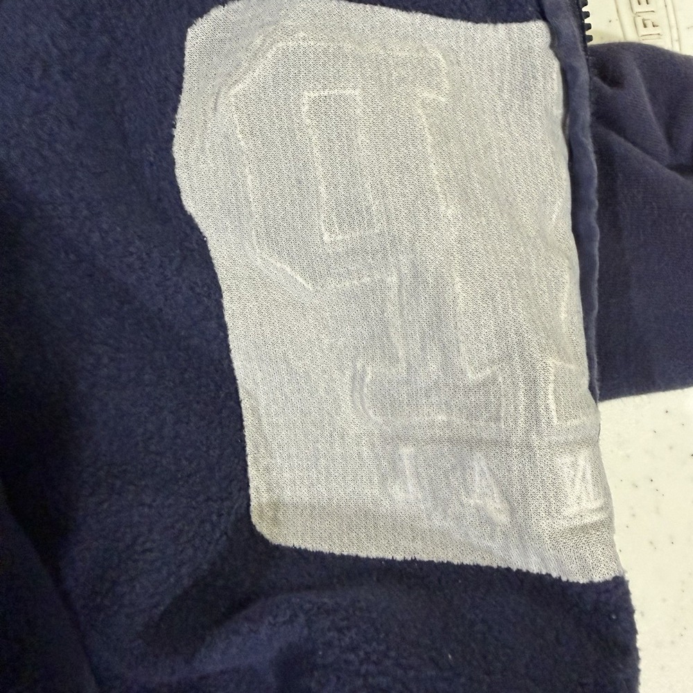 Kids Gap Original Logo Zip Up Hoodie Navy Blue Fleece Sweatshirt Boys Size M (8) - Picture 8 of 9